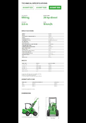 व्हील लोडर Avant Tecno Avant 530