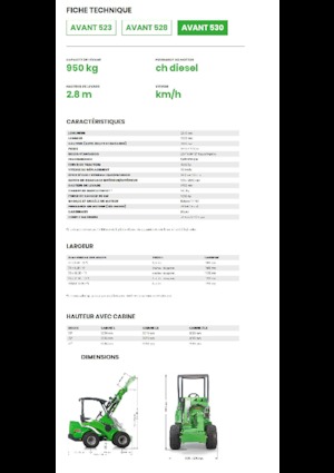 व्हील लोडर Avant Tecno Avant 530