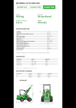 व्हील लोडर Avant Tecno Avant 530