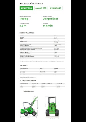 व्हील लोडर Avant Tecno Avant 630