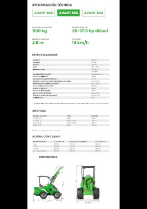 व्हील लोडर Avant Tecno Avant 635