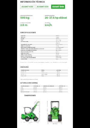 व्हील लोडर Avant Tecno Avant 640