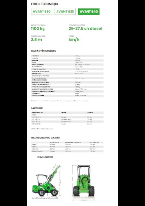 व्हील लोडर Avant Tecno Avant 640