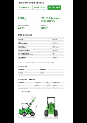 व्हील लोडर Avant Tecno Avant 640