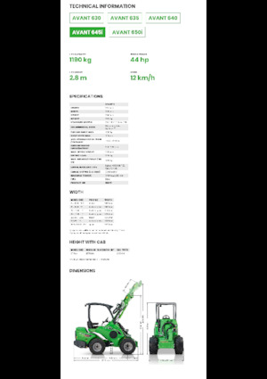 व्हील लोडर Avant Tecno Avant 645