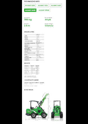 व्हील लोडर Avant Tecno Avant 645