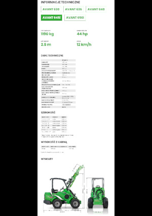 व्हील लोडर Avant Tecno Avant 645