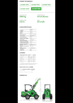 व्हील लोडर Avant Tecno Avant 650