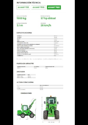 व्हील लोडर Avant Tecno Avant 760i