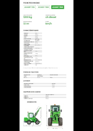 व्हील लोडर Avant Tecno Avant 760i