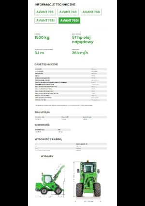 व्हील लोडर Avant Tecno Avant 760i