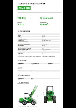 व्हील लोडर Avant Tecno Avant 860i