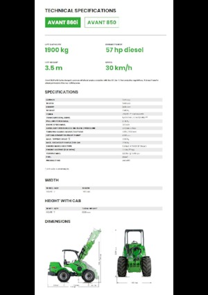 व्हील लोडर Avant Tecno Avant 860i