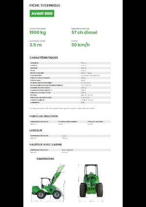 व्हील लोडर Avant Tecno Avant 860i