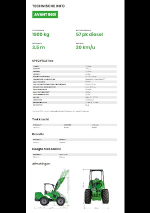 व्हील लोडर Avant Tecno Avant 860i