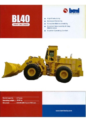 व्हील लोडर Beml BL40
