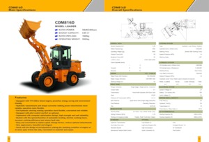 व्हील लोडर Lonking CDM816D