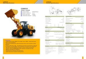 व्हील लोडर Lonking CDM835