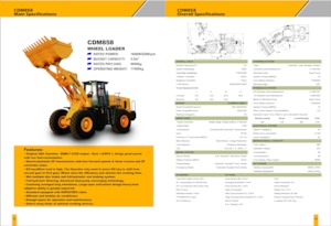 व्हील लोडर Lonking CDM858