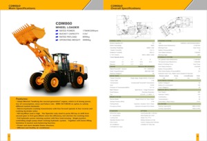 व्हील लोडर Lonking CDM860