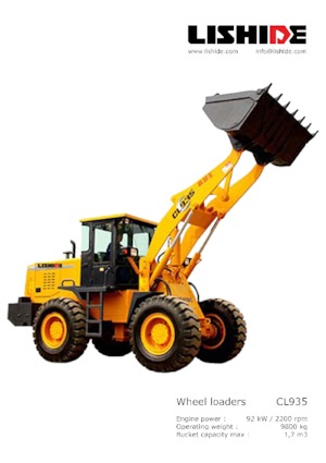 व्हील लोडर Lishide CL935