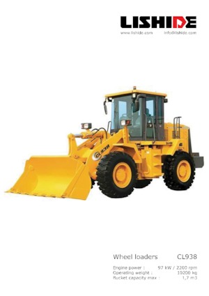 व्हील लोडर Lishide CL938-2