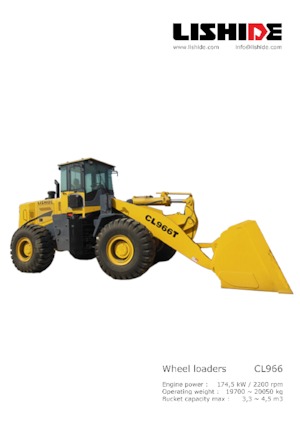 व्हील लोडर Lishide CL966
