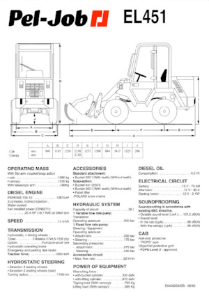 व्हील लोडर Pel-Job EL 451