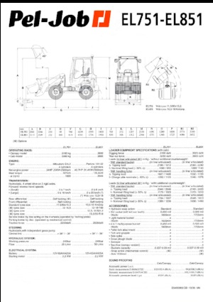 व्हील लोडर Pel-Job EL 851