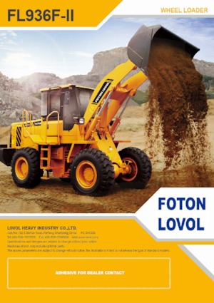 व्हील लोडर Foton Lovol FL936H