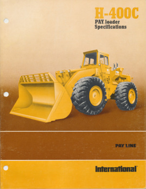 व्हील लोडर International Harvester H-400C
