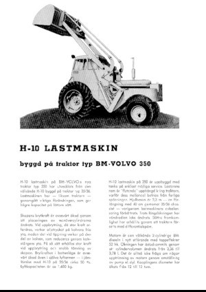 व्हील लोडर Volvo H10-350