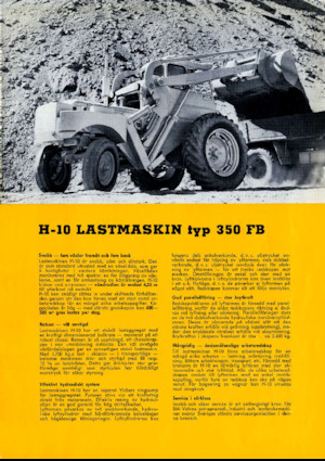 व्हील लोडर Volvo H10-350FB