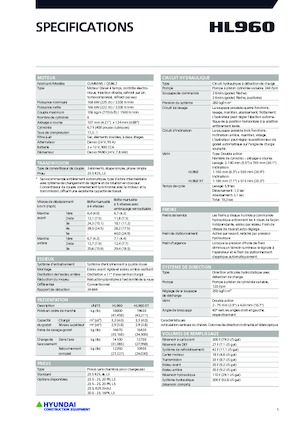 व्हील लोडर Hyundai HL960XT