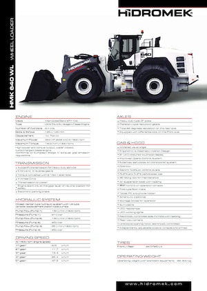 व्हील लोडर Hidromek HMK 640 WL