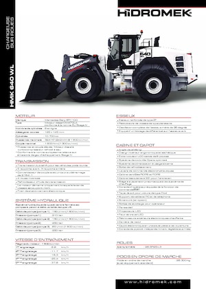 व्हील लोडर Hidromek HMK 640 WL
