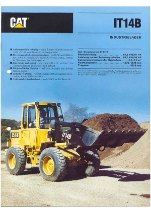 व्हील लोडर Caterpillar IT 14 B