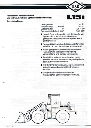 व्हील लोडर O&K L 15 i