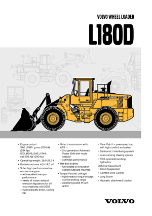 व्हील लोडर Volvo L180D