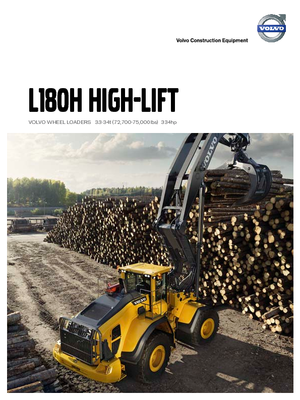 व्हील लोडर Volvo L180H High-Lift