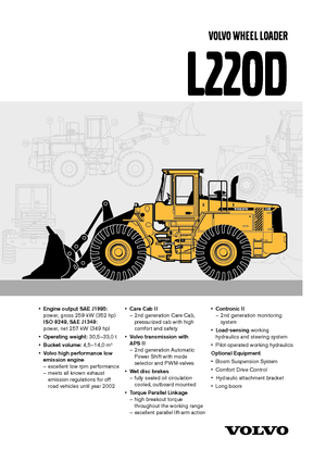 व्हील लोडर Volvo L220D
