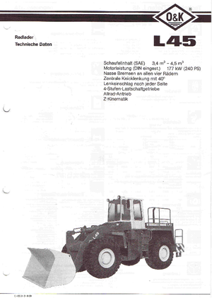 व्हील लोडर O&K L 45 B