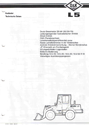 व्हील लोडर O&K L 5 E