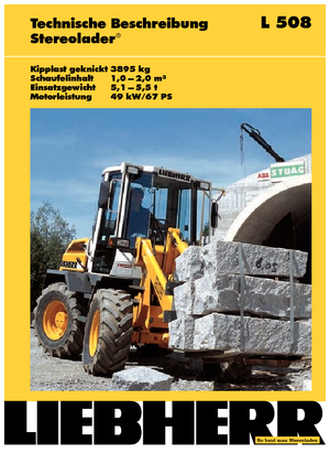व्हील लोडर Liebherr L 508 P-Stereo