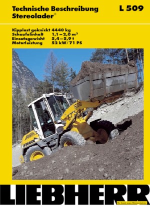 व्हील लोडर Liebherr L 509 Stereo