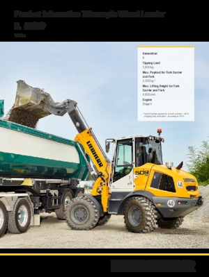 व्हील लोडर Liebherr L 509 Tele