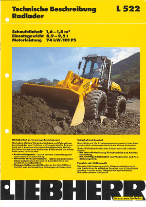 व्हील लोडर Liebherr L 522 Z