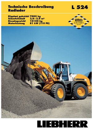 व्हील लोडर Liebherr L 524 Z