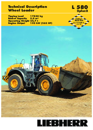 व्हील लोडर Liebherr L 580 2+2