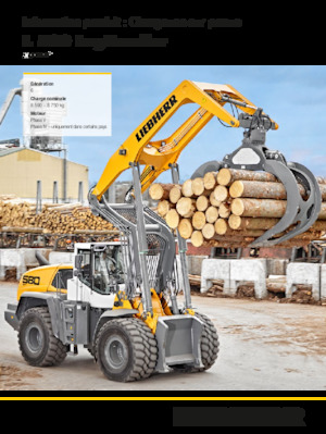 व्हील लोडर Liebherr L 580 LogHandler XPower